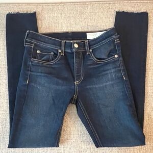 rag & bone New York Skinny Jeans Size 27 Stretch Raw Hem